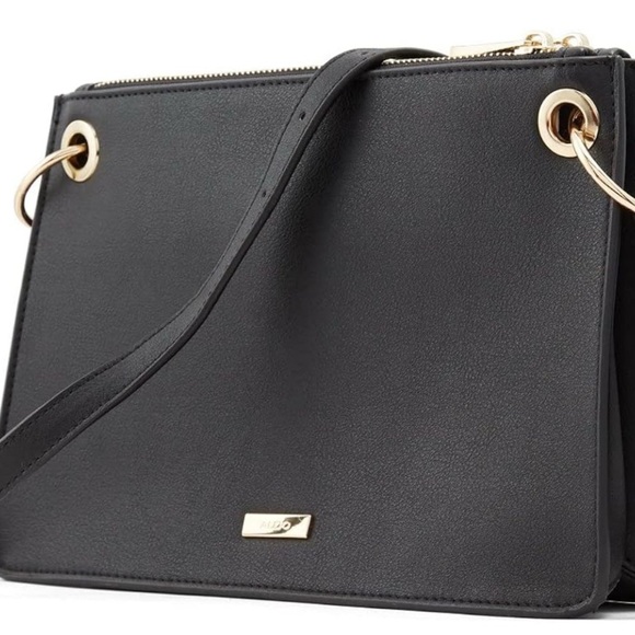Aldo Handbags - Aldo Black Crossbody Bag with Gold Accents